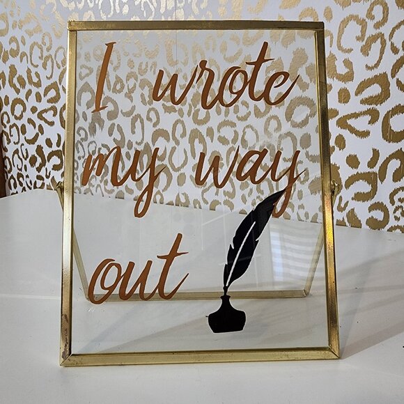 Handmade Framed Hamilton Quote - Picture 1 of 2